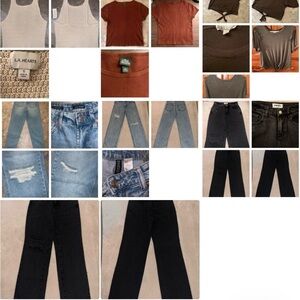 Women’s Clothing Bundle – 6 Pieces (Tops + Jeans) – Size XS/S + 0